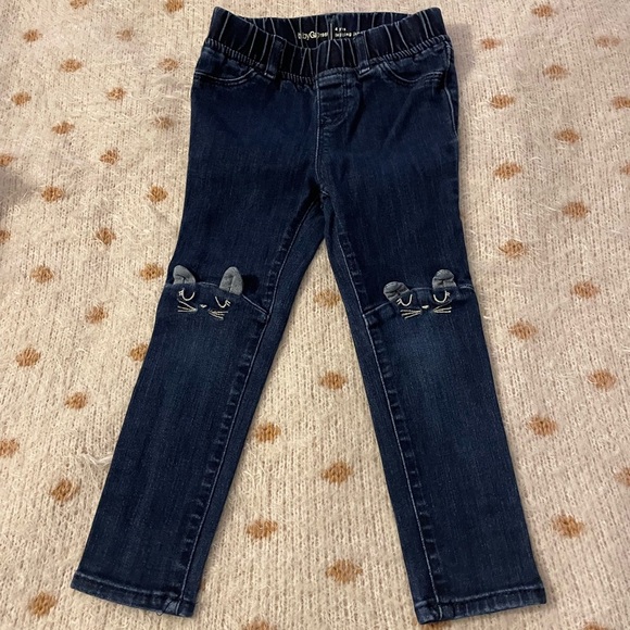 GAP Blue Jeans with Embroidered Knees - Picture 1 of 4